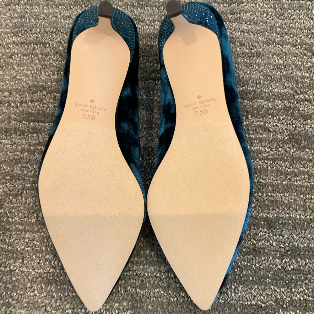 Kate Spade Crystalline Pump - Blue Velvet - Picture 6 of 8